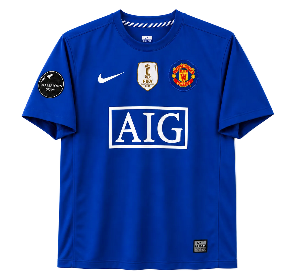 2008/2009 Manchester United F.C. Ronaldo #7 Third Kit Jersey - Retro Soccer Shirt