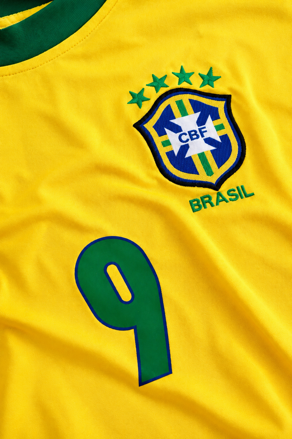 1998 Brazil Ronaldo #9 Home Jersey – Retro Soccer Shirt