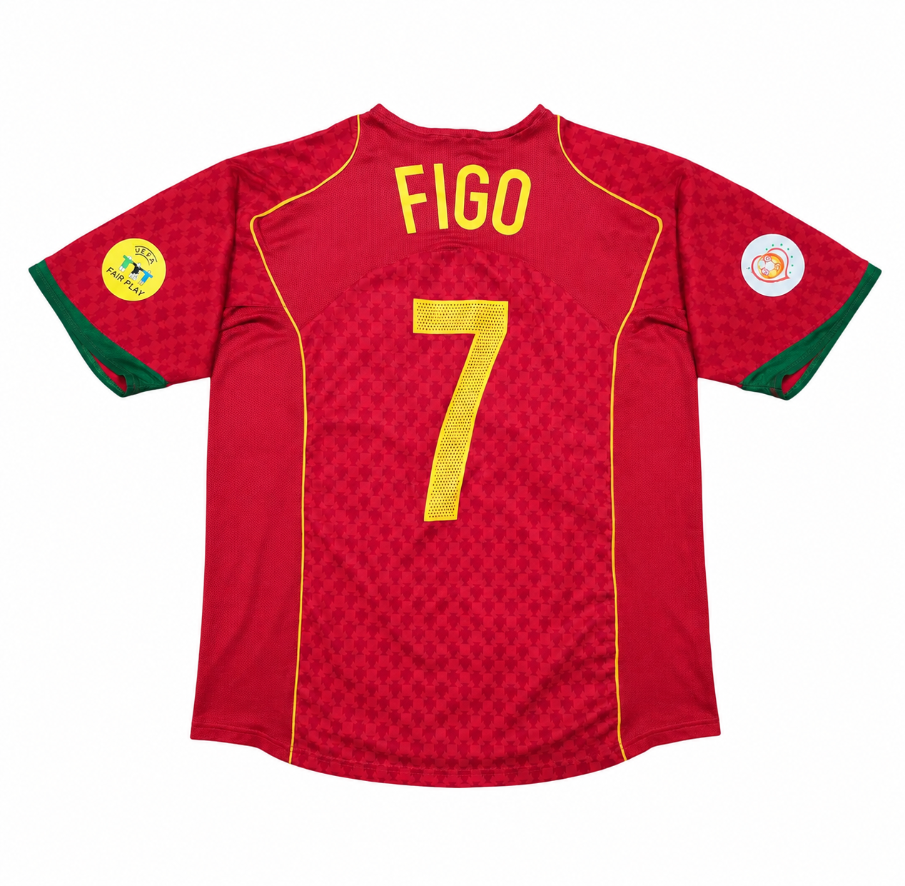 2004 Portugal Figo #7 Home Jersey – Retro Soccer Shirt