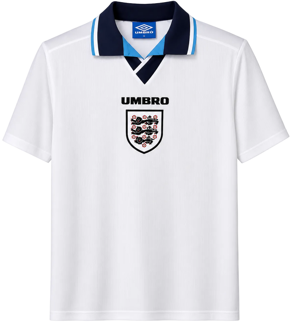 1995/1996 England Home Jersey - Retro Soccer Shirt