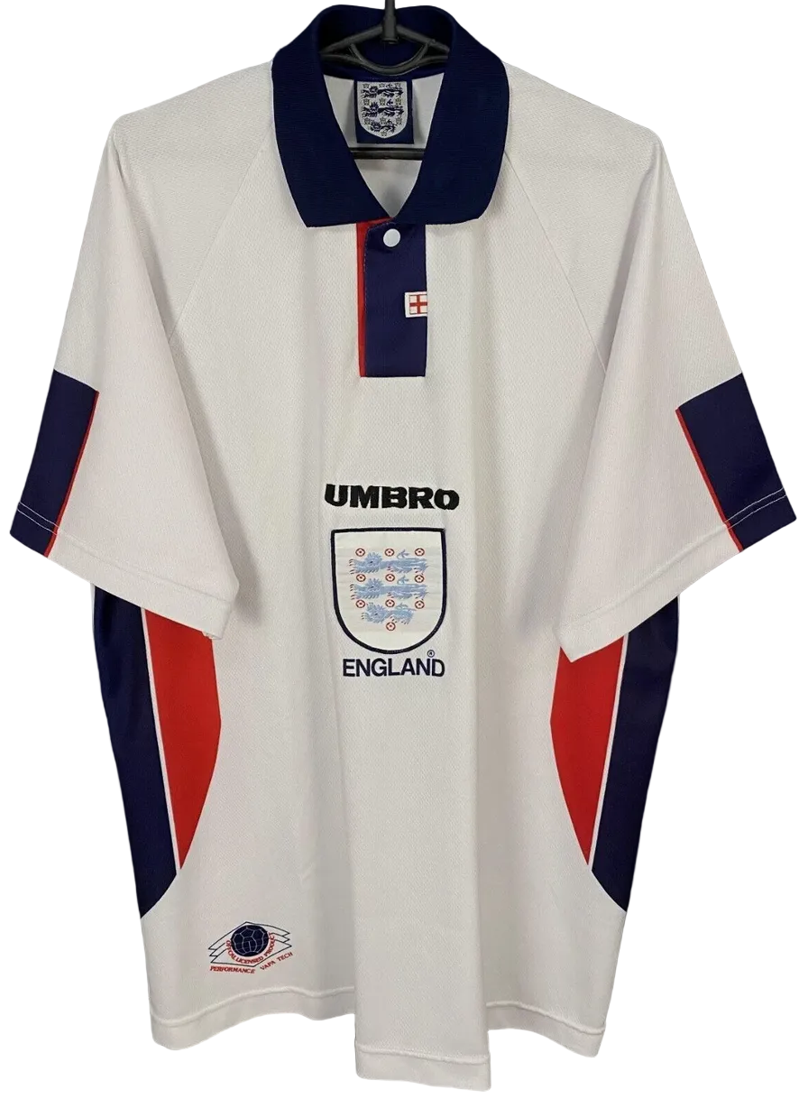1997/1998 England Home Jersey – Retro Soccer Shirt