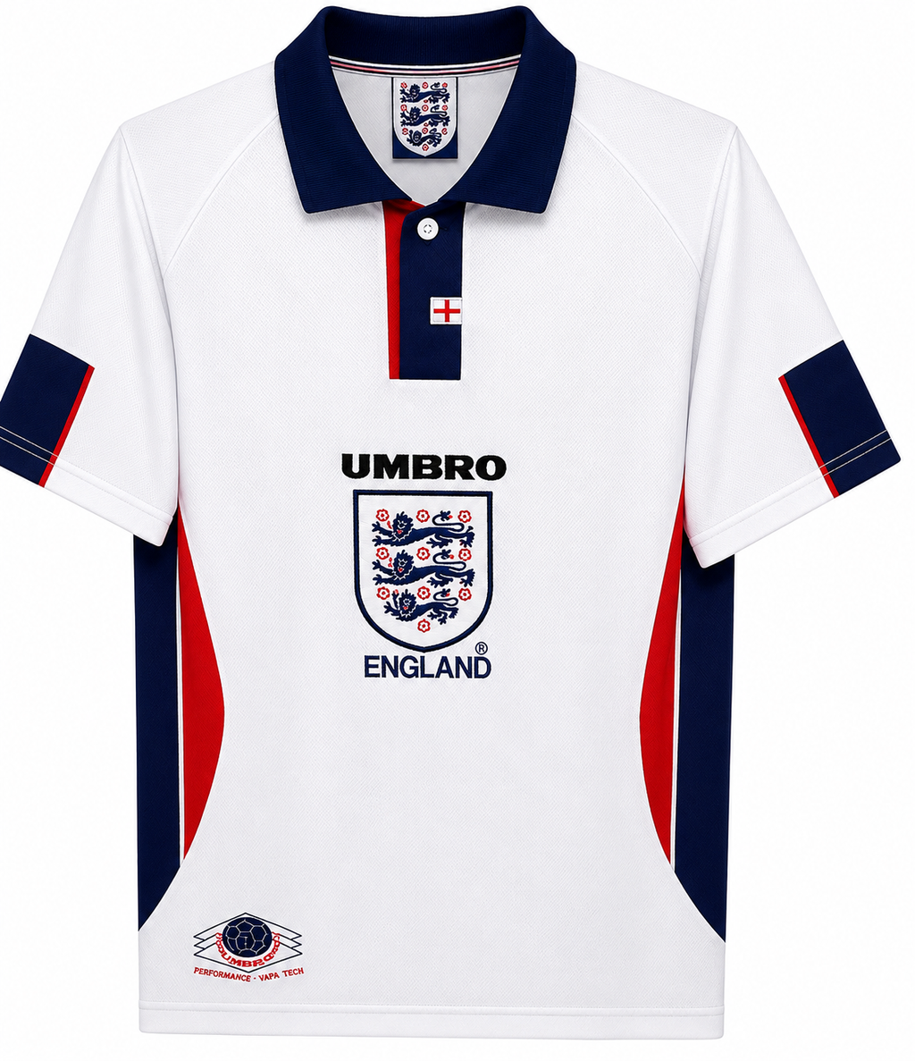1997/1998 England Home Jersey – Retro Soccer Shirt