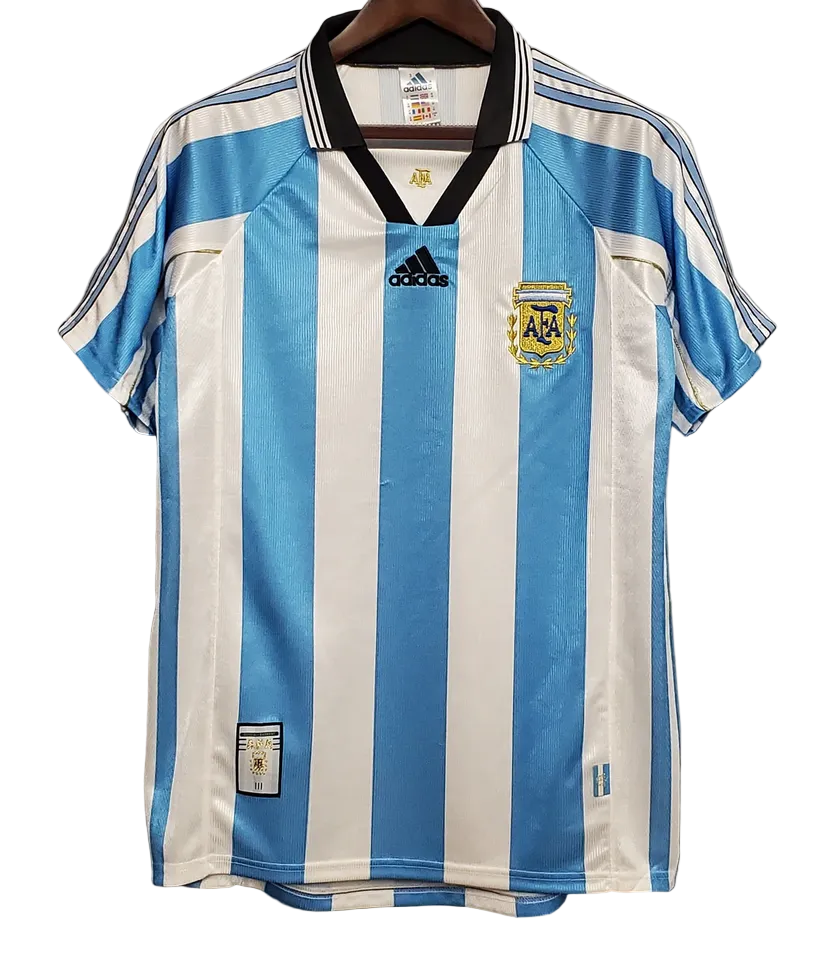 1998/1999 Argentina Home Jersey - Retro Soccer Shirt