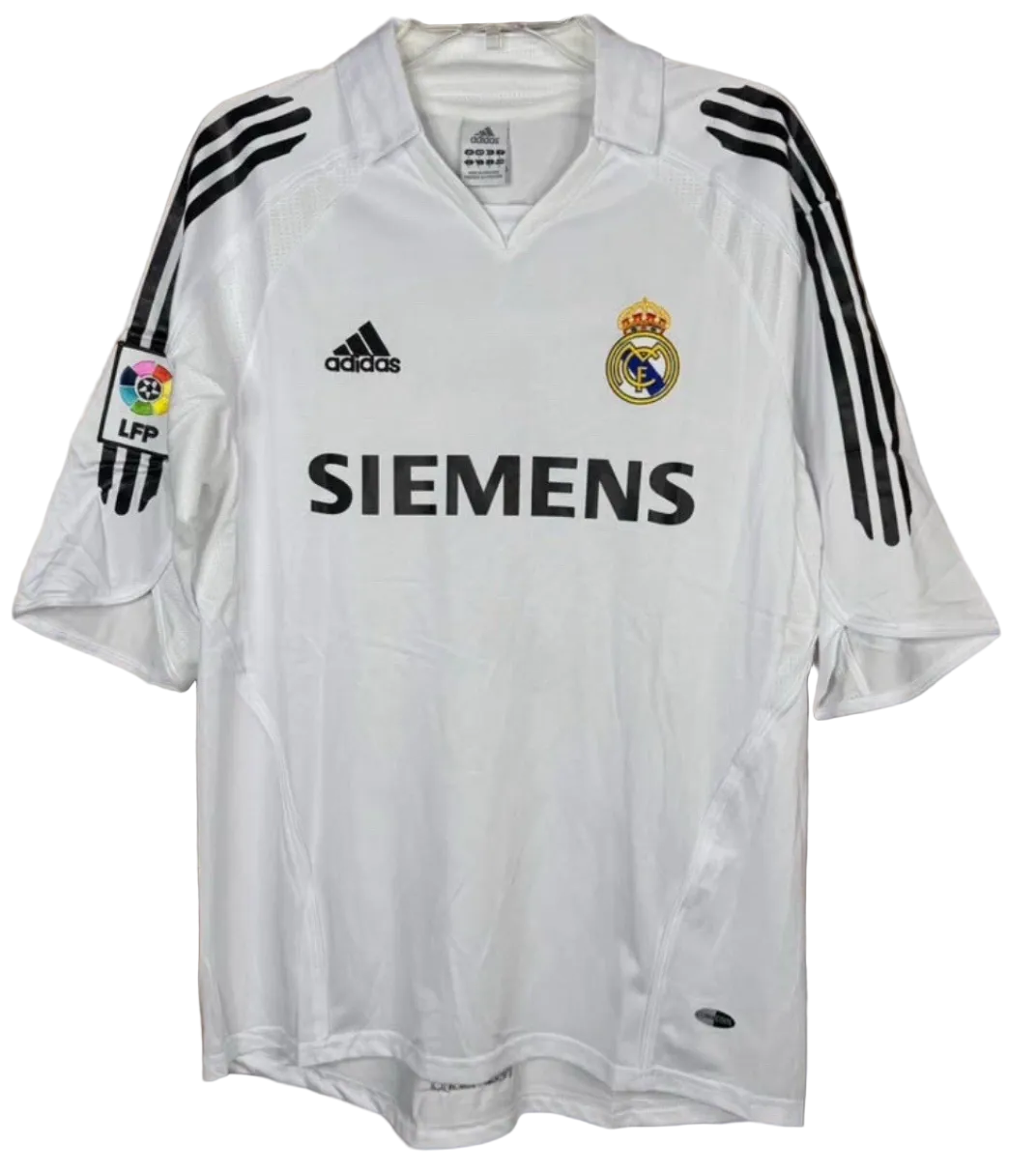 2005/2006 Real Madrid Zidane #5 Home Jersey – Retro Soccer Shirt
