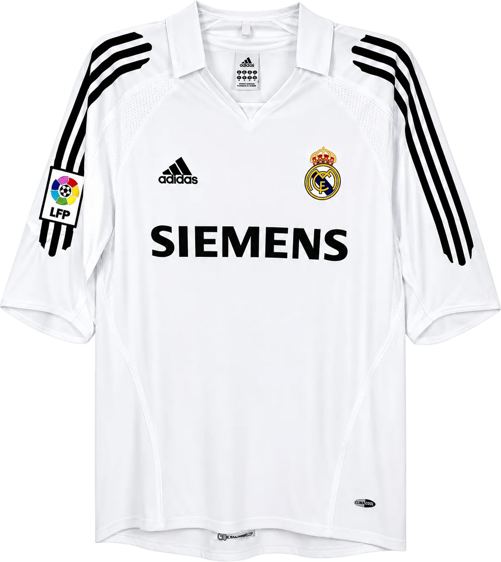 2005/2006 Real Madrid Zidane #5 Home Jersey – Retro Soccer Shirt