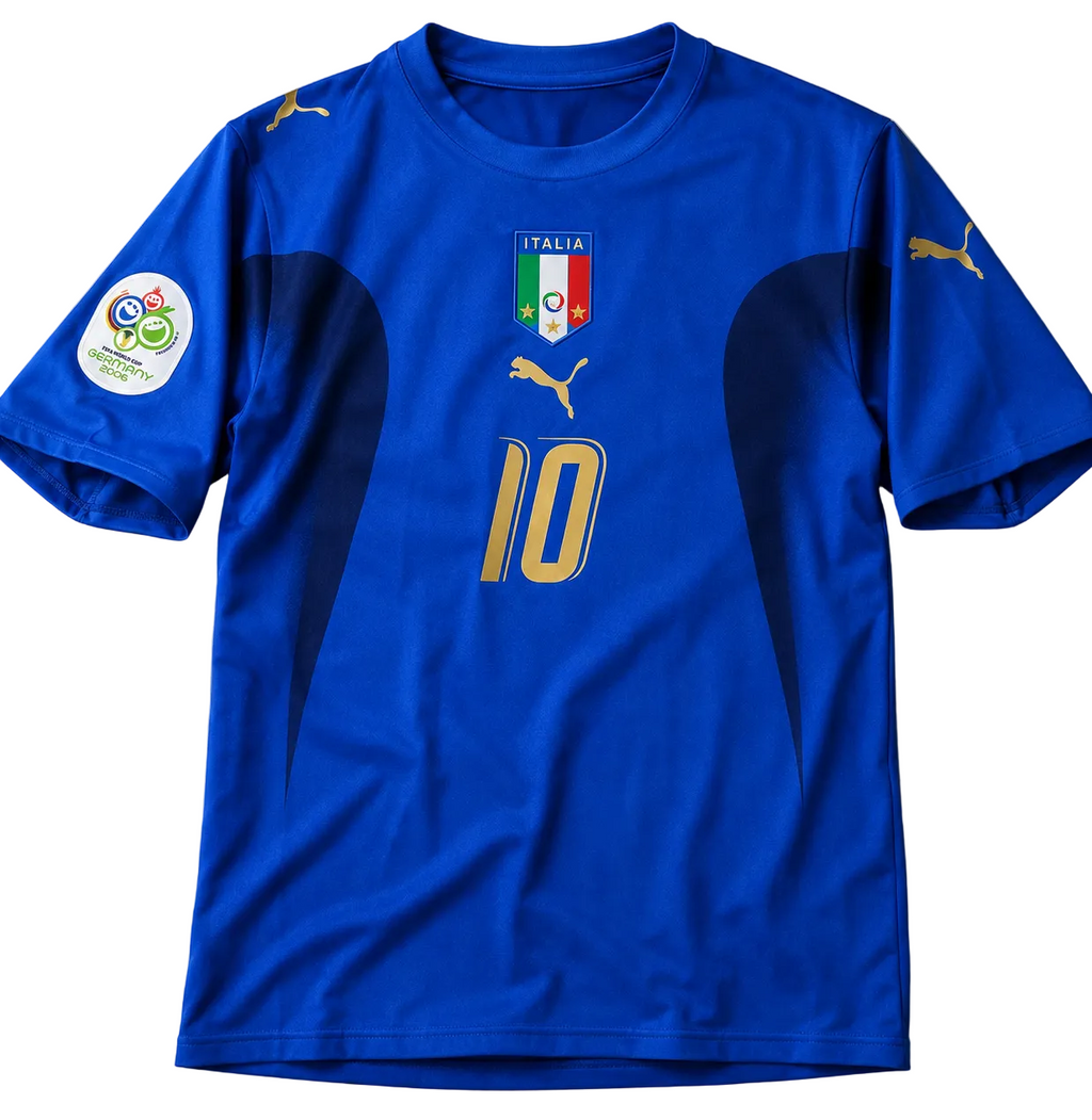 2006 Italy Totti #10 Home Jersey – Retro Soccer Shirt