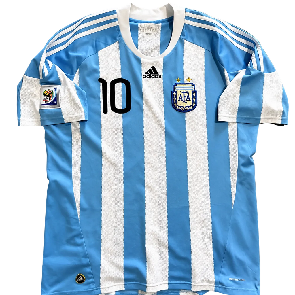 2010 Argentina Messi #10 Home Jersey – Retro Soccer Shirt