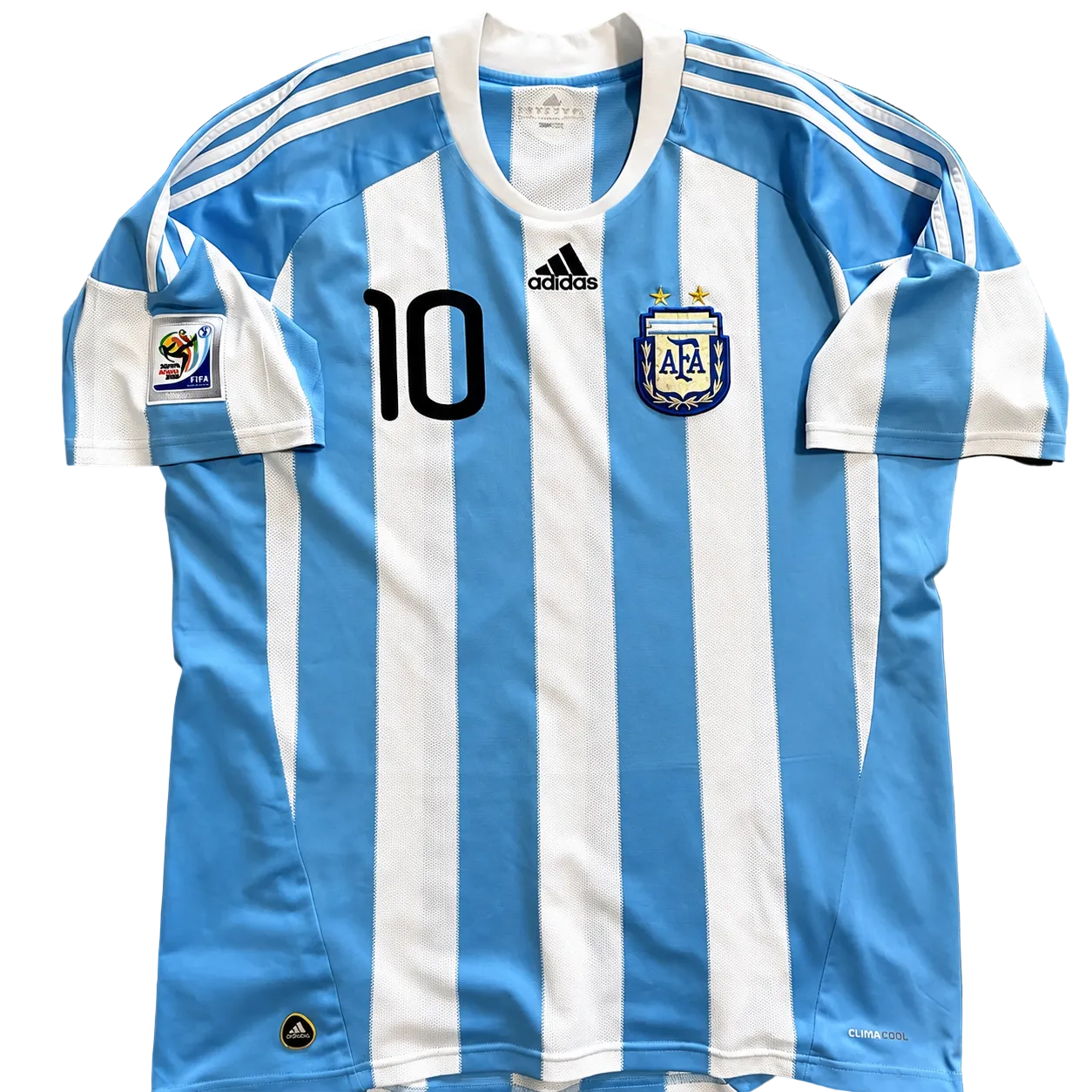 2010 Argentina Messi #10 Home Jersey – Retro Soccer Shirt