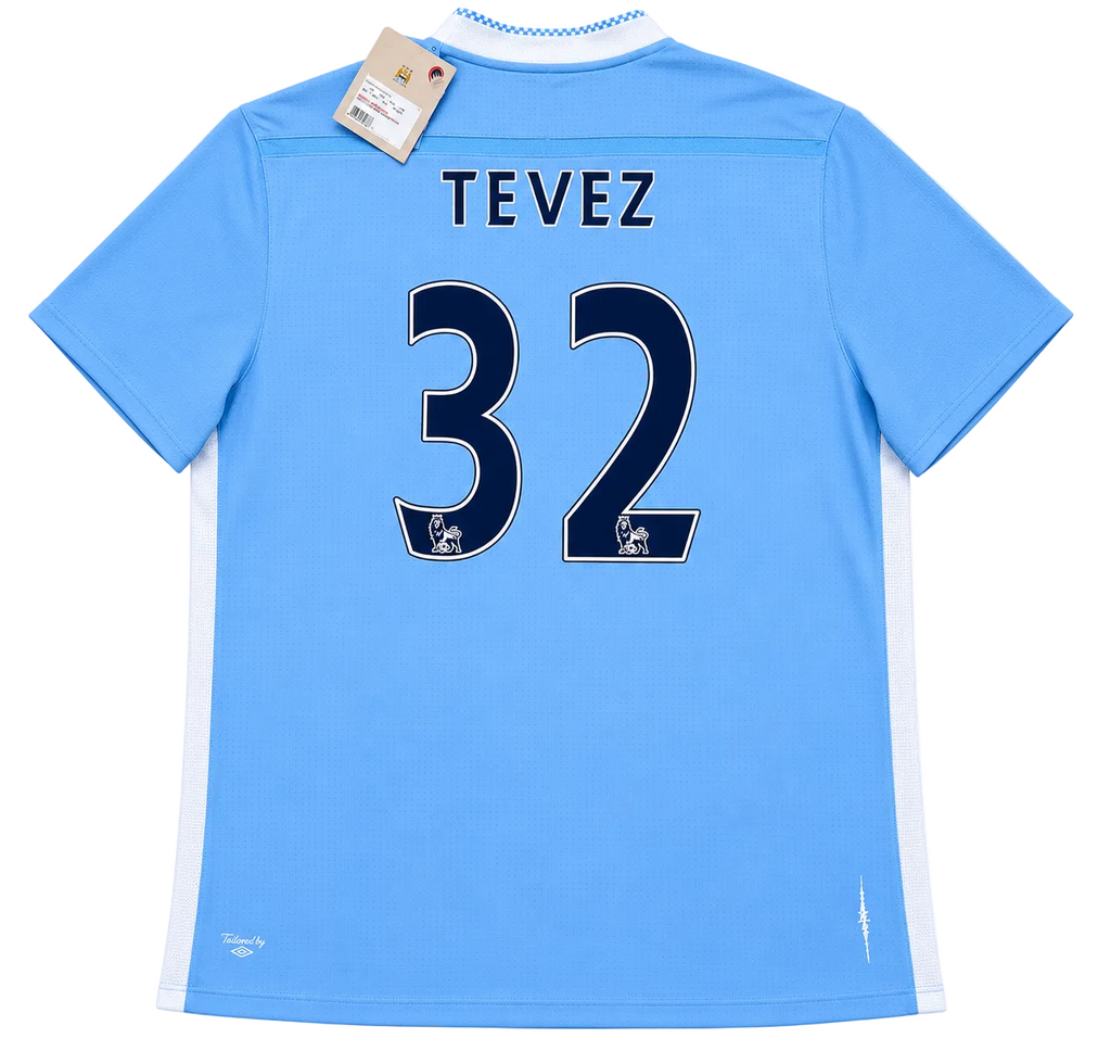 2011/2012 Manchester City Tevez #32 Home Jersey – Retro Soccer Shirt