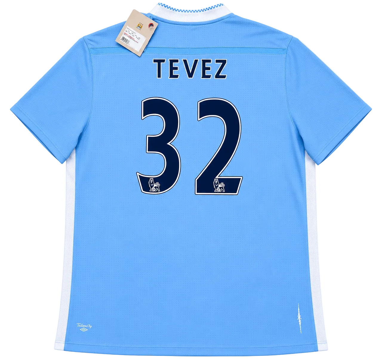2011/2012 Manchester City Tevez #32 Home Jersey – Retro Soccer Shirt
