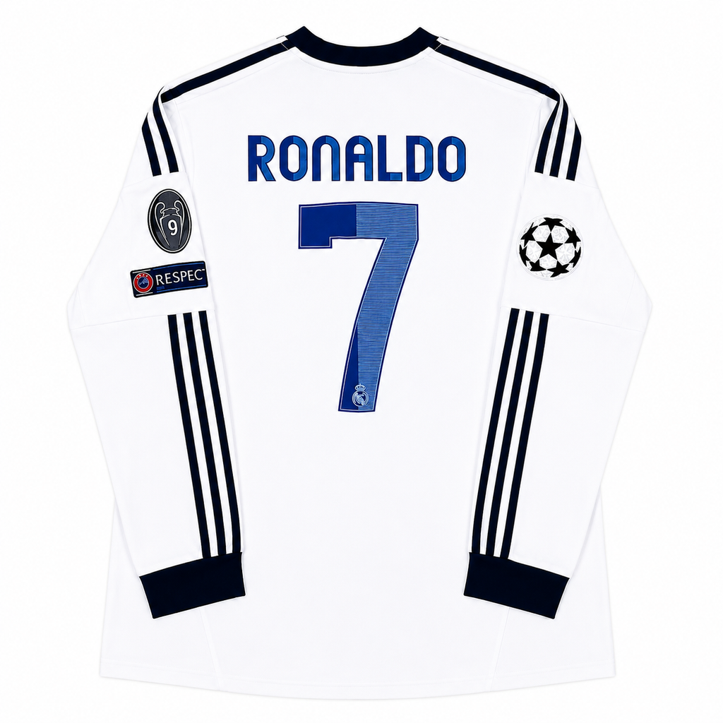 2012/2013 Real Madrid CF Ronaldo #7 Home Long Sleve Jersey - Retro Soccer Shirt