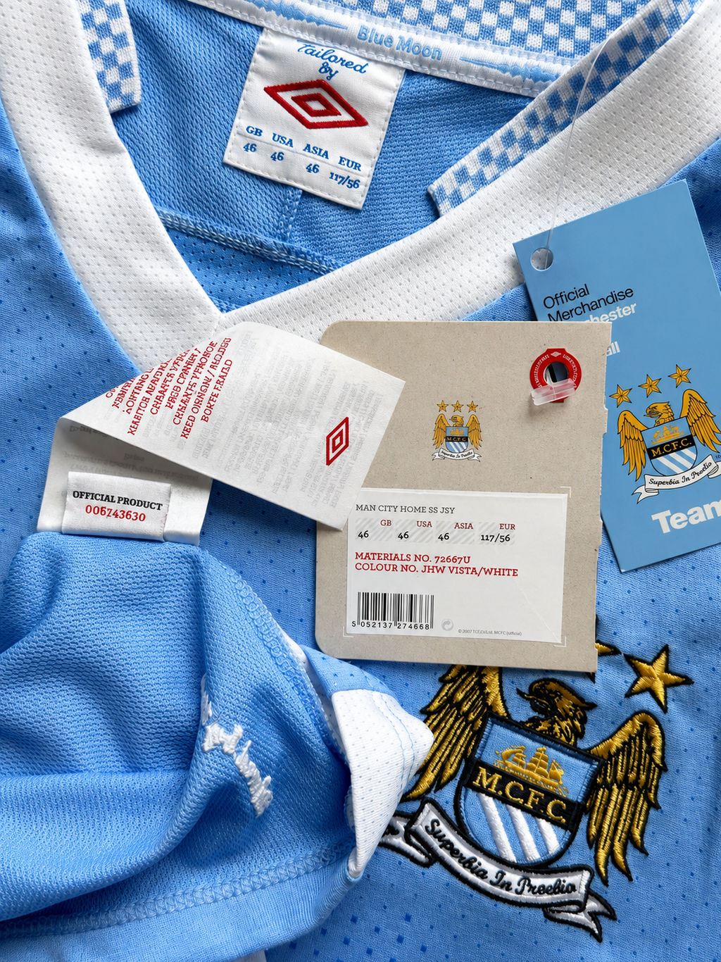 2011/2012 Manchester City Tevez #32 Home Jersey – Retro Soccer Shirt