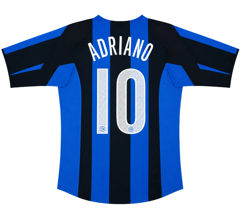 2004/2005 Inter Milan Adriano #10 Home Jersey – Retro Soccer Shirt