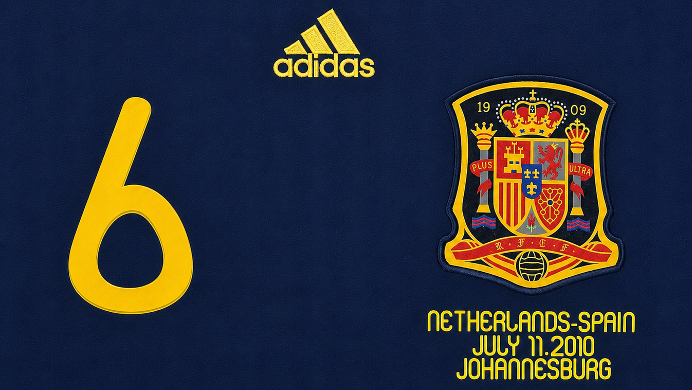 2010 Spain Iniesta #6 Away Jersey – Retro Soccer Shirt