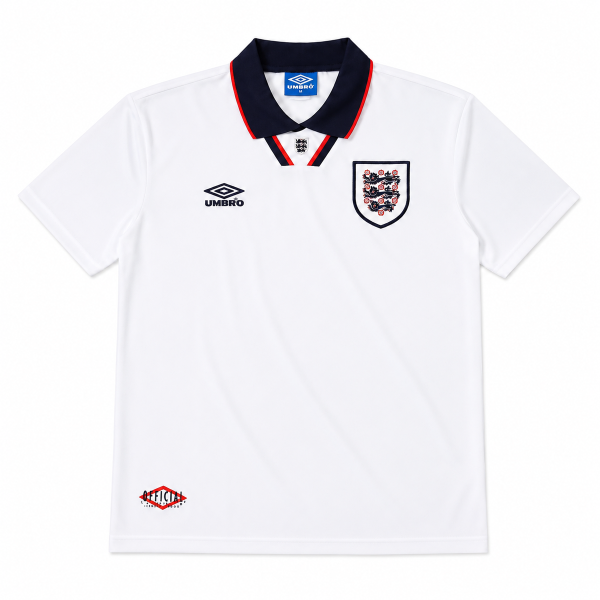 1993/1994 England Home Jersey – Retro Soccer Shirt – Vintage