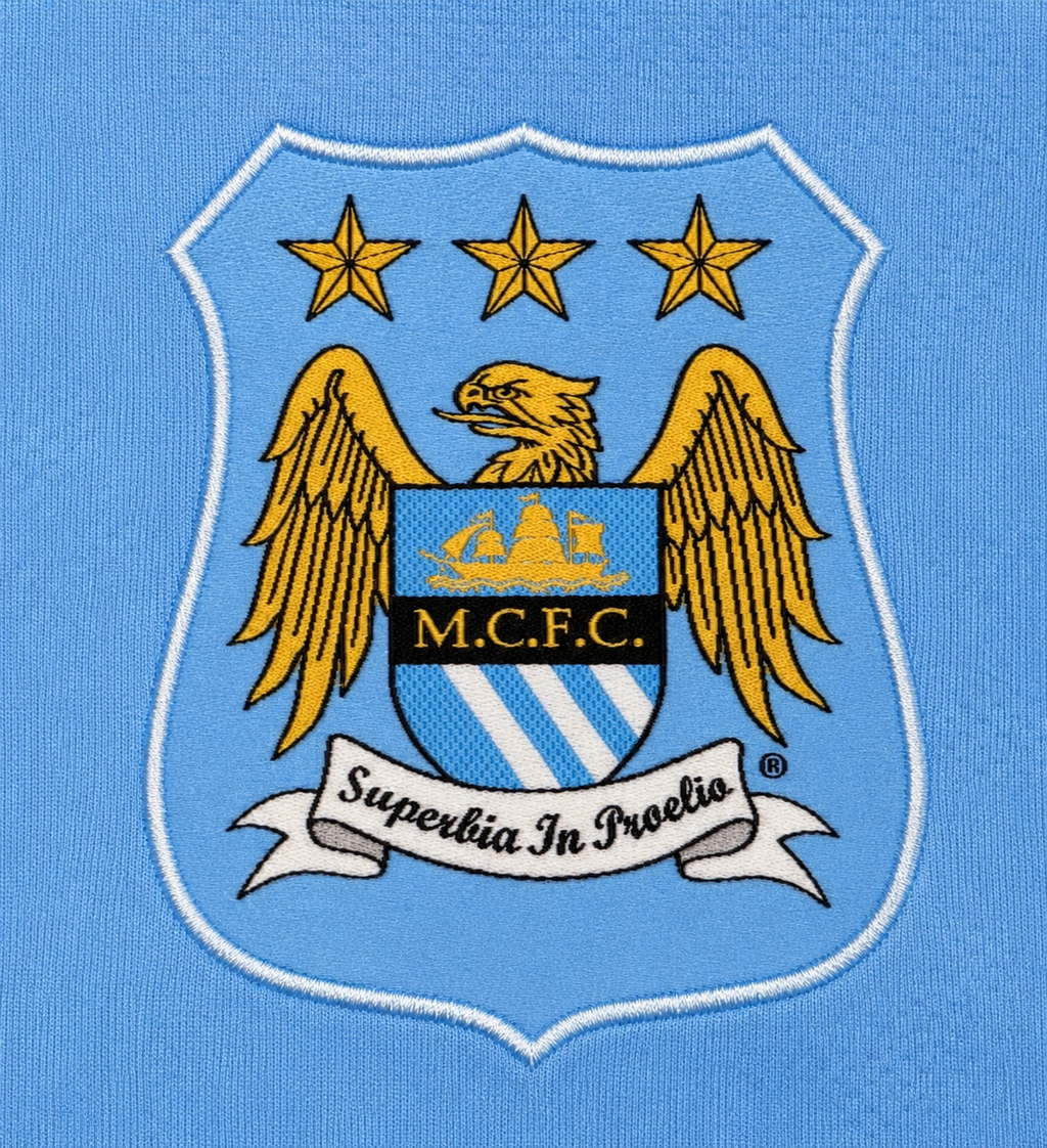 2013/2014 Manchester City Aguero #16 Home Jersey – Retro Soccer Shirt