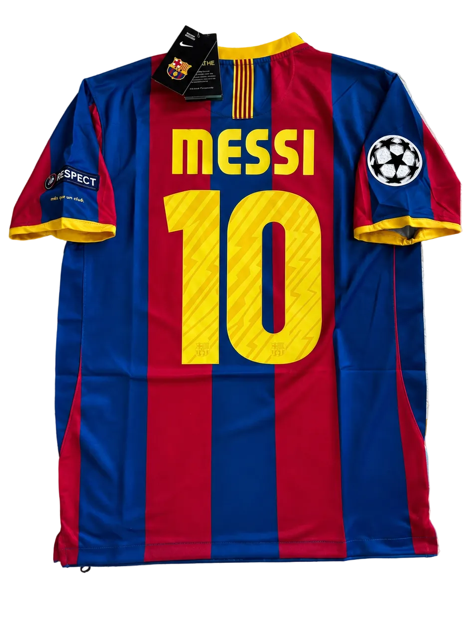 2010/2011 FC Barcelona Messi #10 Home Jersey – Retro Soccer Shirt