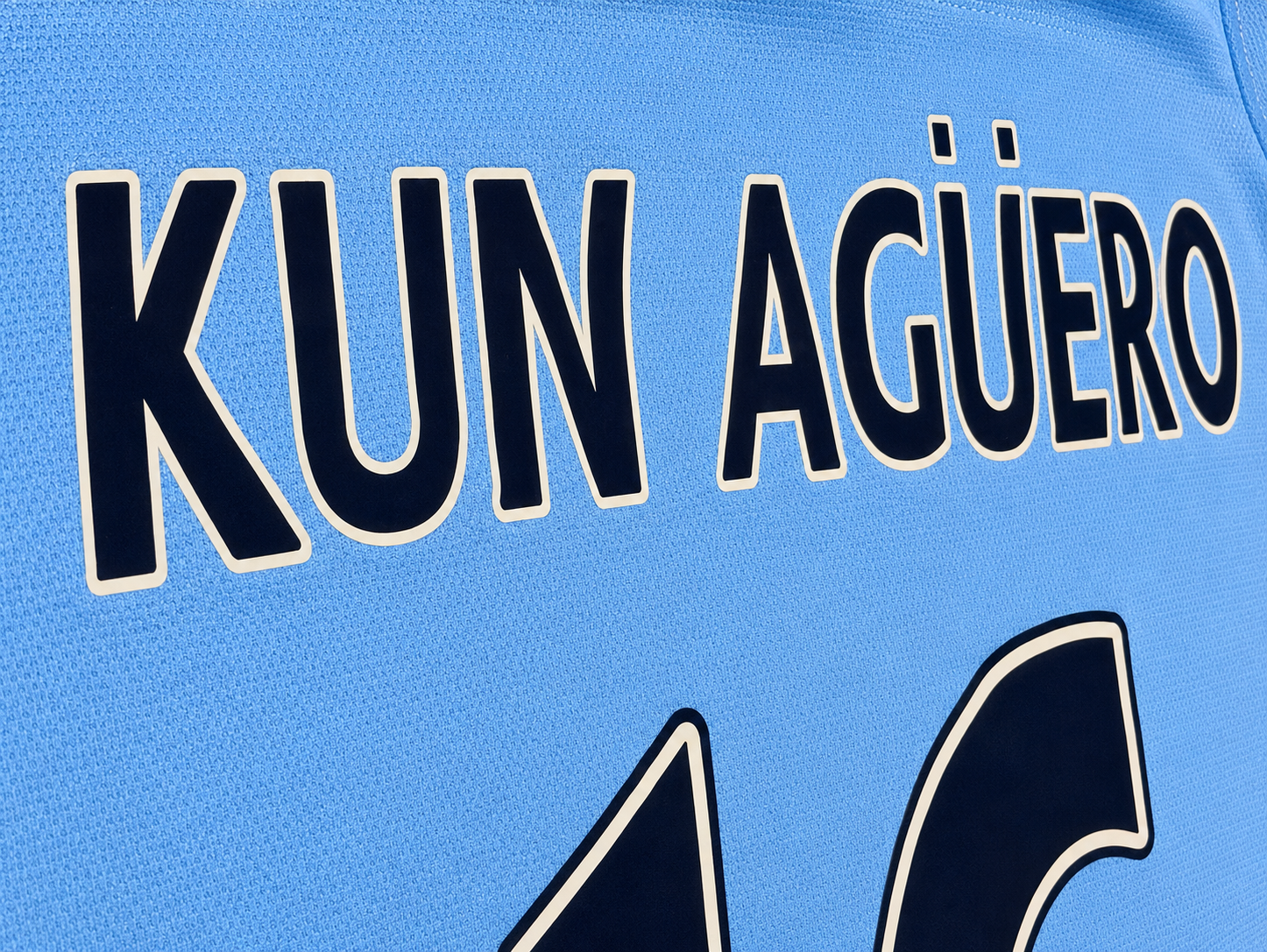 2013/2014 Manchester City Aguero #16 Home Jersey – Retro Soccer Shirt