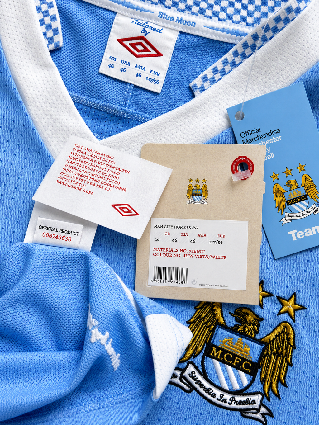2011/2012 Manchester City Tevez #32 Home Jersey – Retro Soccer Shirt