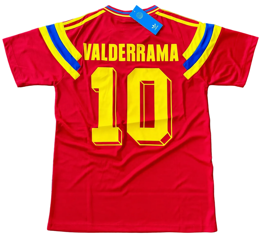 1990/1991 Colombia Valderrama #10 Away Jersey - Retro Soccer Shirt