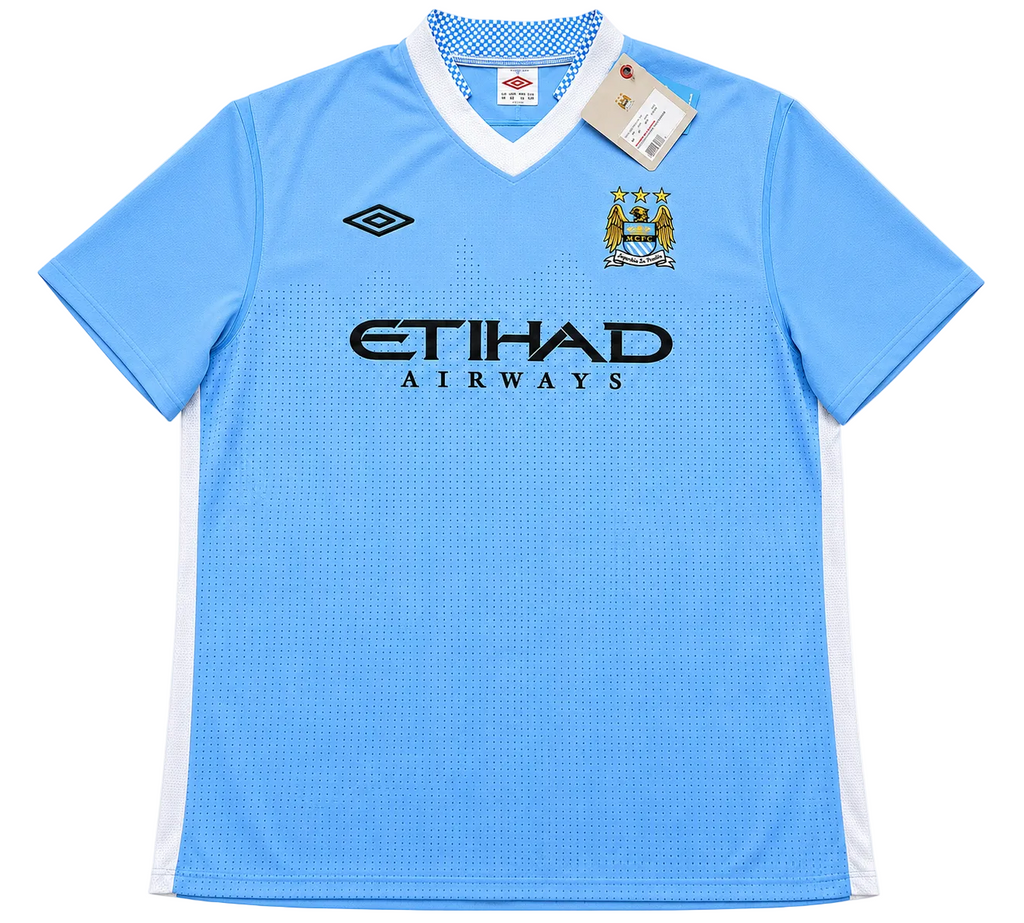 2011/2012 Manchester City Tevez #32 Home Jersey – Retro Soccer Shirt