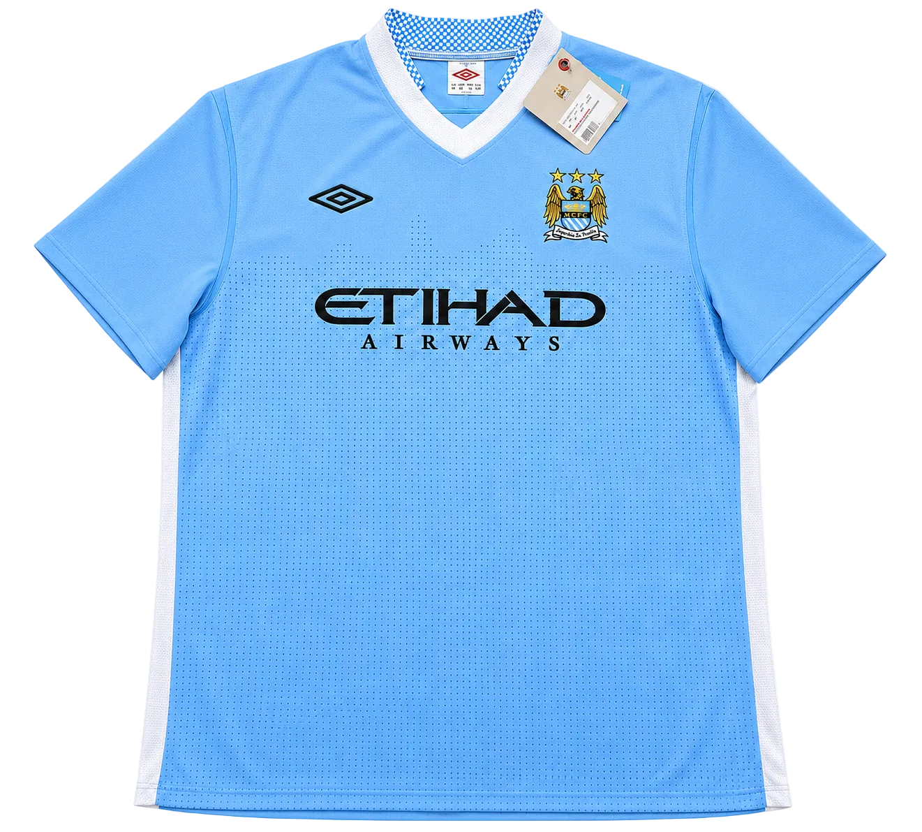 2011/2012 Manchester City Tevez #32 Home Jersey – Retro Soccer Shirt