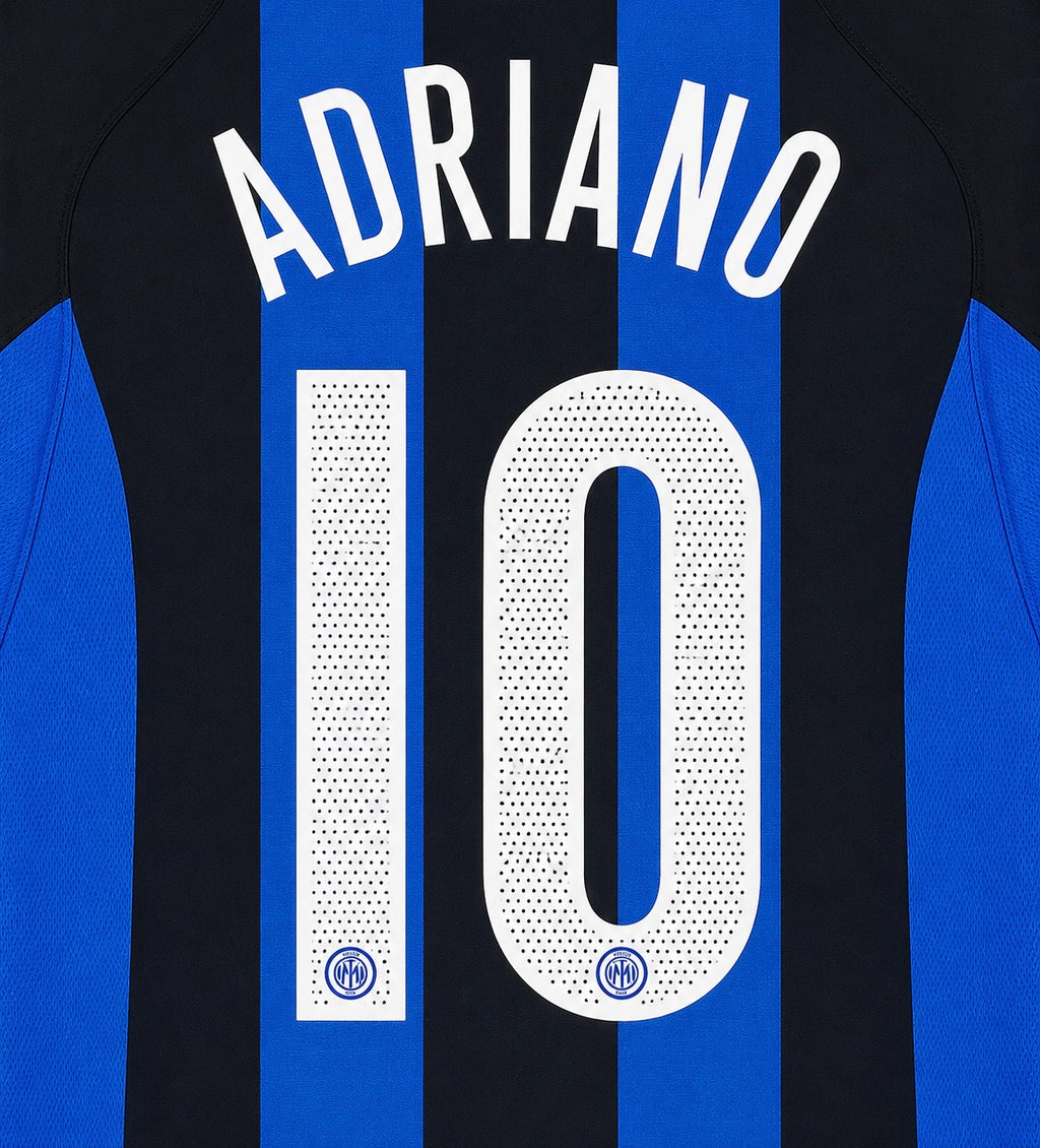 2004/2005 Inter Milan Adriano #10 Home Jersey – Retro Soccer Shirt