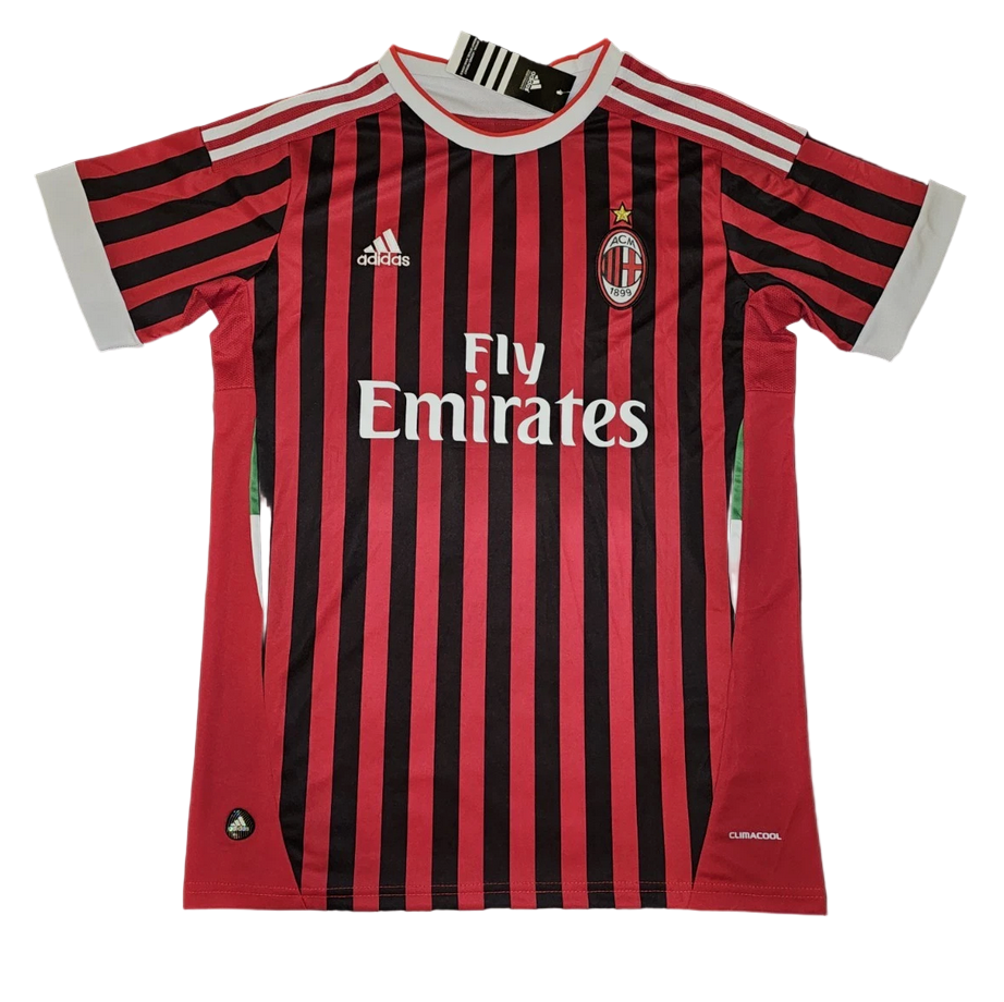 2011/2012 AC Milan Ibrahimovic #11 Home Jersey - Retro Soccer Shirt