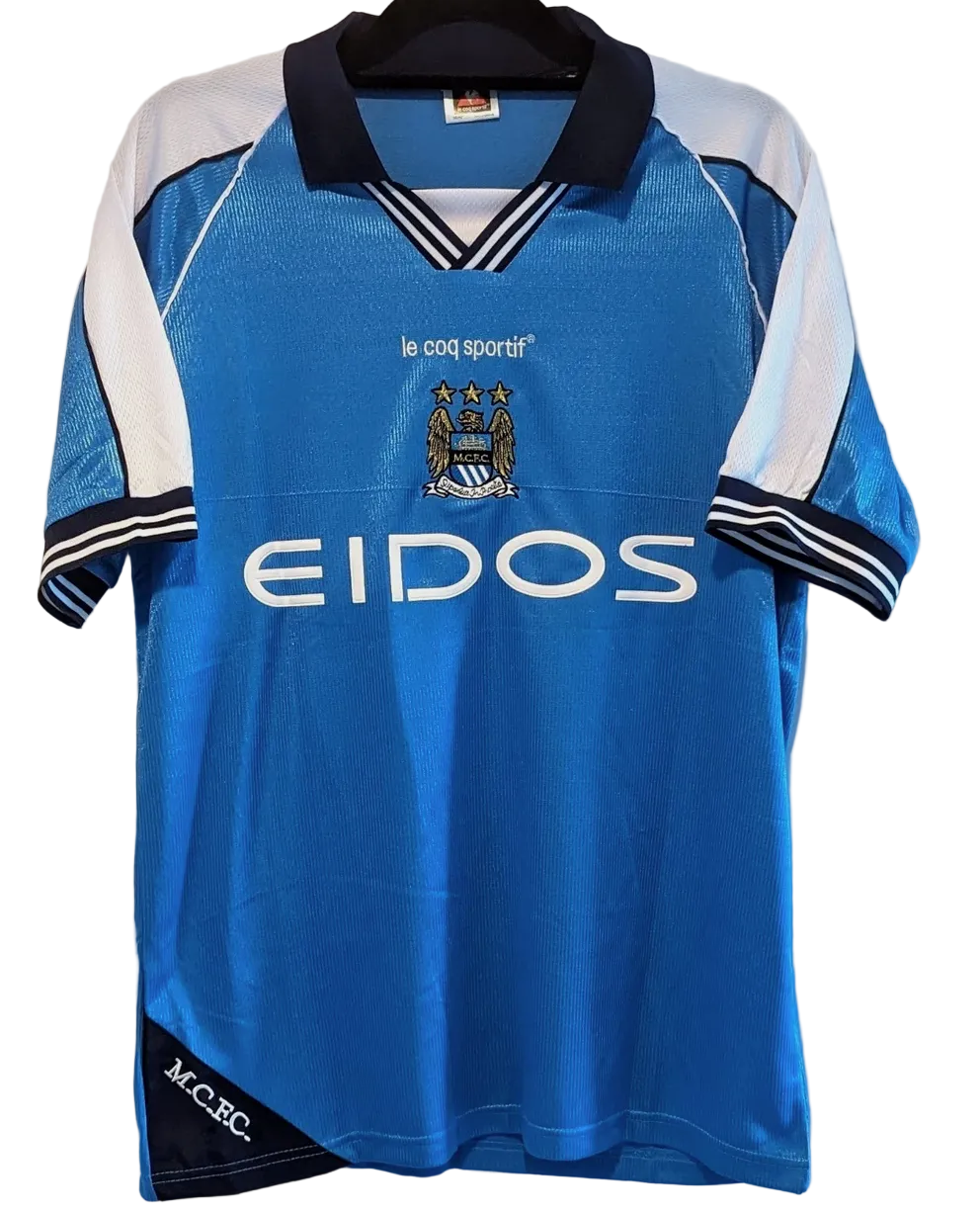 2000/2001 Manchester City Haaland #15 Home Jersey – Retro Soccer Shirt
