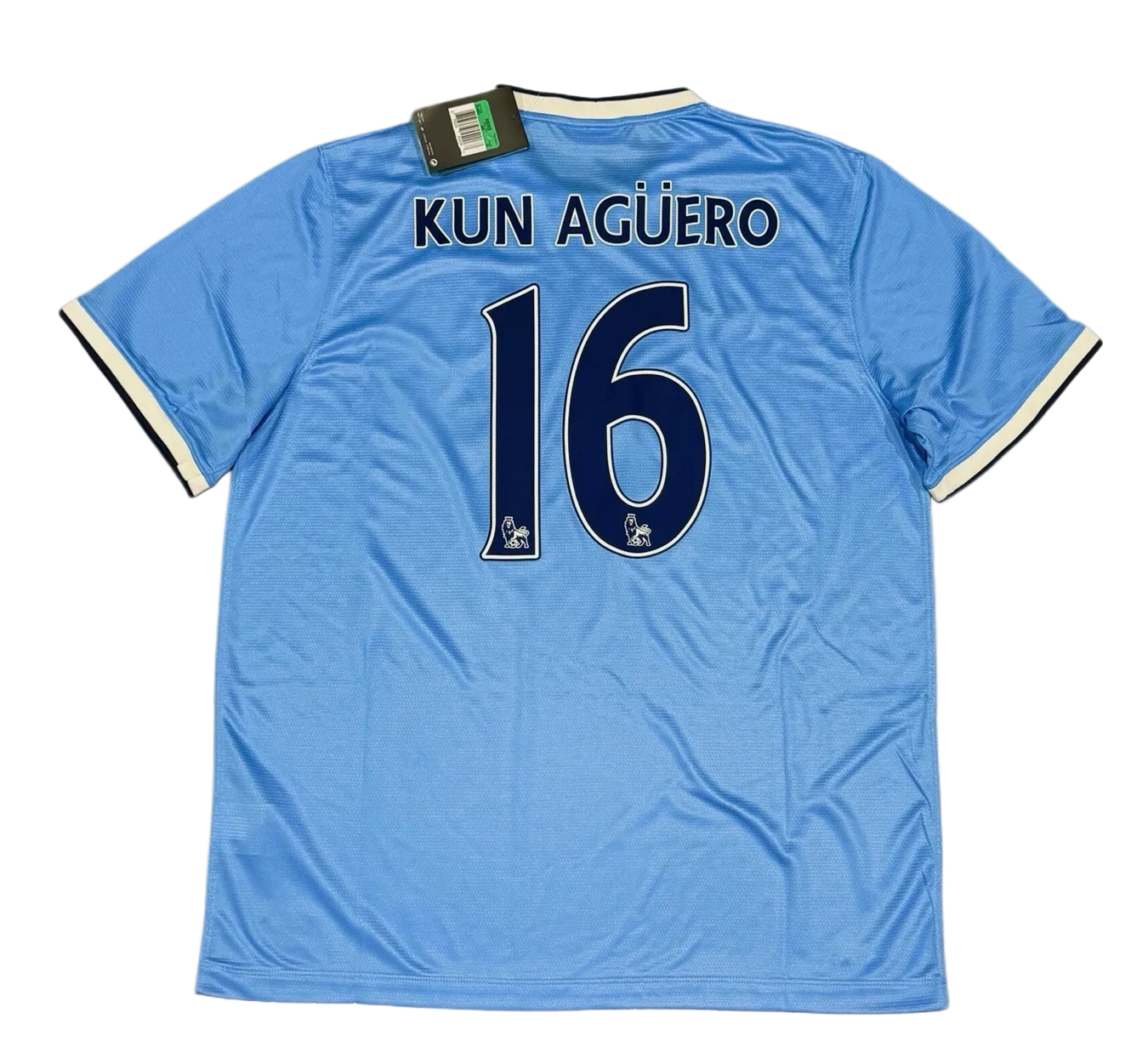 2013/2014 Manchester City Aguero #16 Home Jersey – Retro Soccer Shirt
