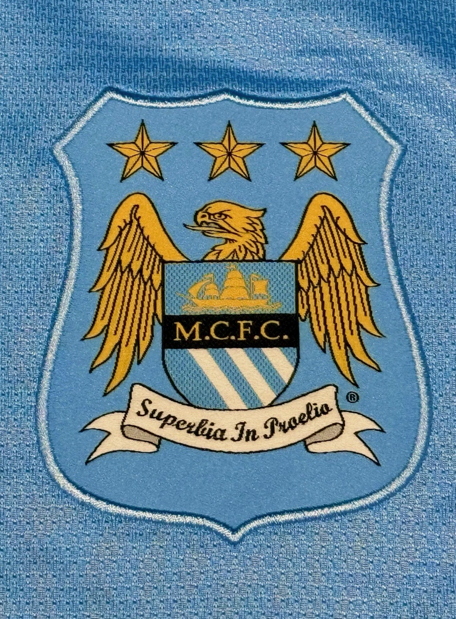 2013/2014 Manchester City Aguero #16 Home Jersey – Retro Soccer Shirt