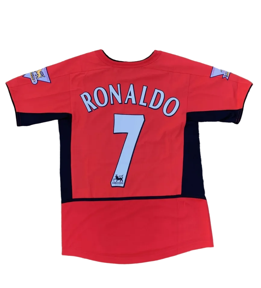 2002/2003 Manchester United F.C. Ronaldo #7 Home Jersey – Retro Soccer Shirt