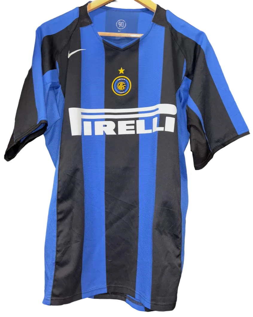 2004/2005 Inter Milan Adriano #10 Home Jersey – Retro Soccer Shirt