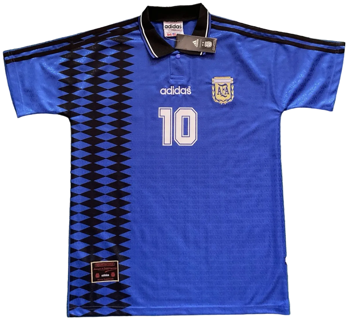 1994 Argentina Maradona #10 Away Jersey – Retro Soccer Shirt