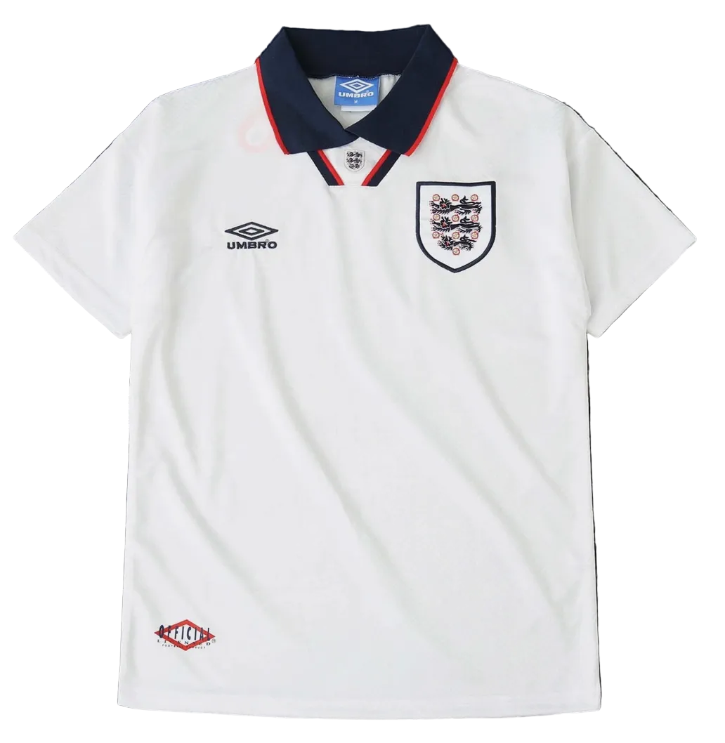 1993/1994 England Home Jersey – Retro Soccer Shirt