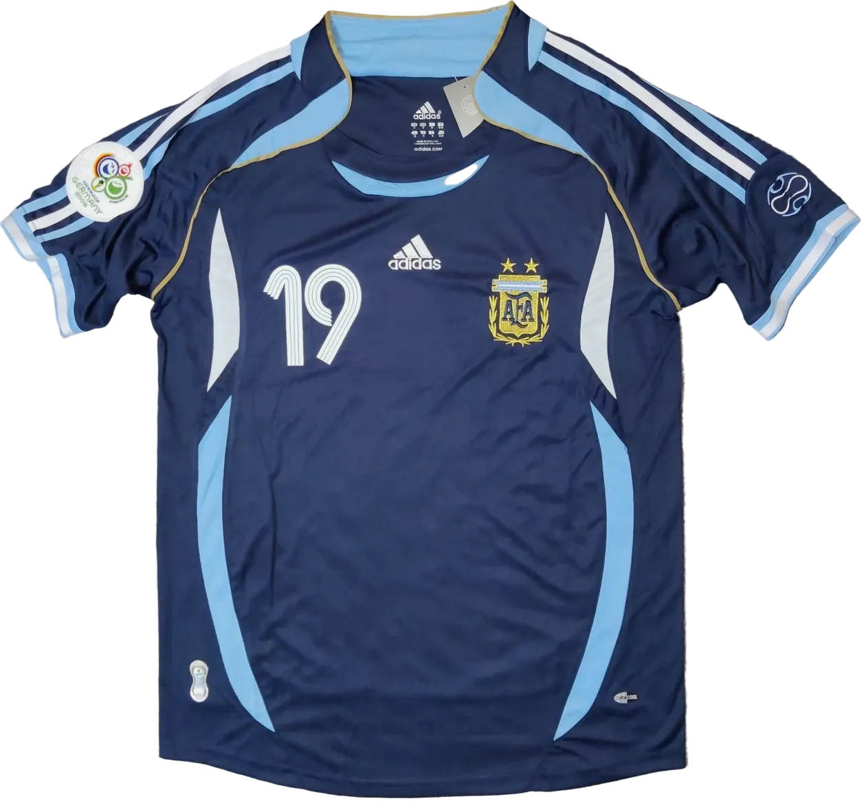 2006 Argentina Messi #19 Away Jersey – Retro Soccer Shirt