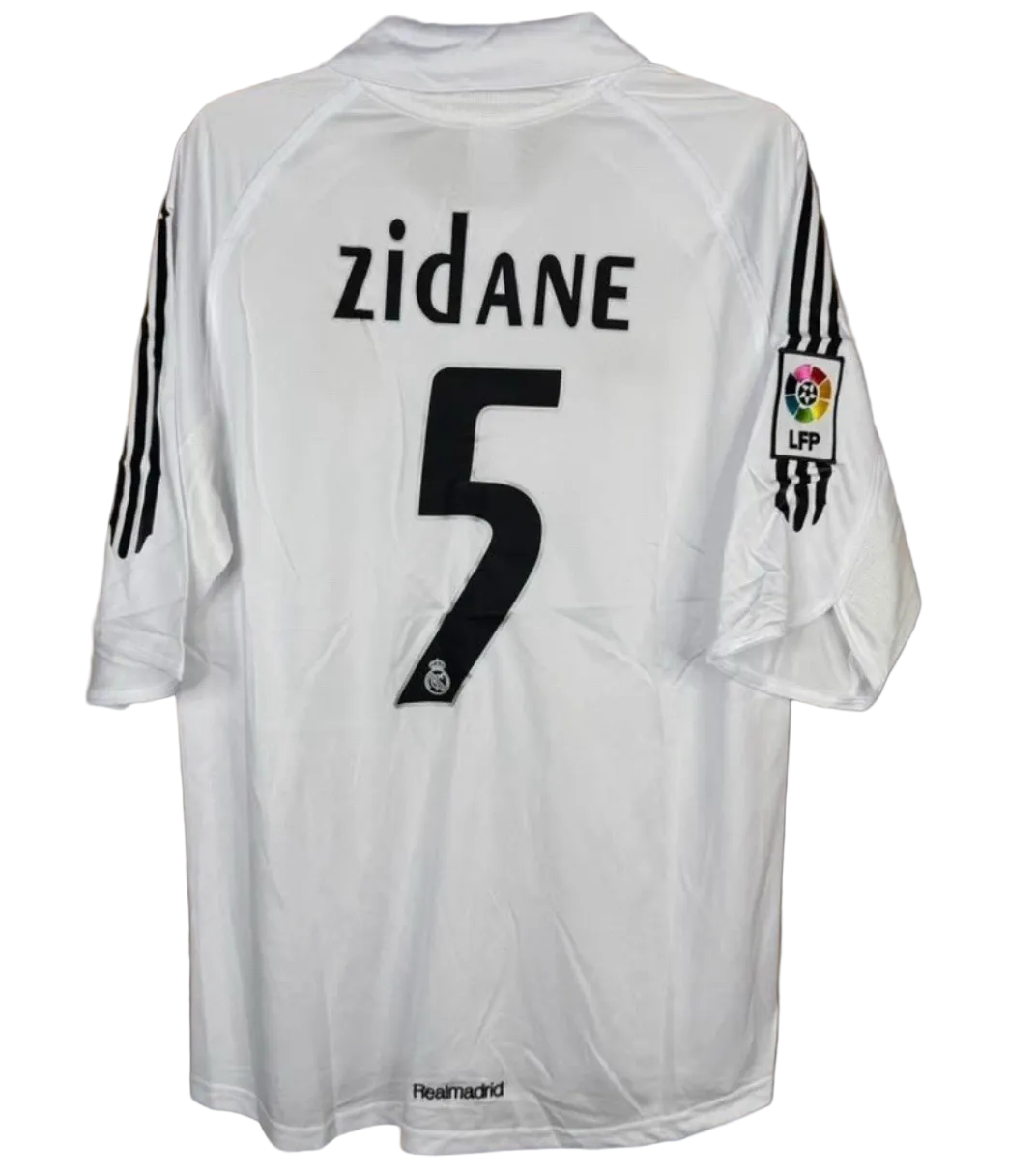 2005/2006 Real Madrid Zidane #5 Home Jersey – Retro Soccer Shirt