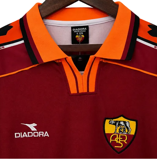1998/1999 AS Roma Home Jersey - Retro Soccer Shirt