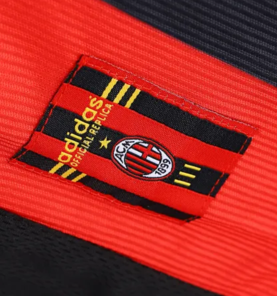 1998/1999 AC Milan Home Jersey - Retro Soccer Shirt
