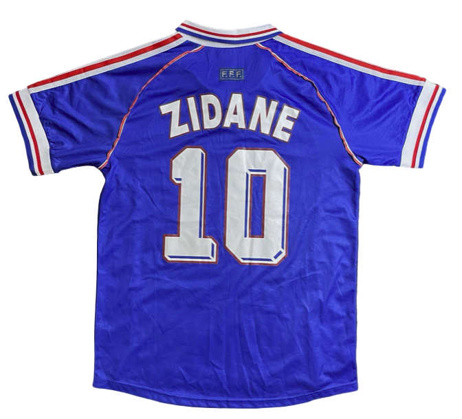 France Zidane #10 Jersey 1998 World Cup - Retro Classic
