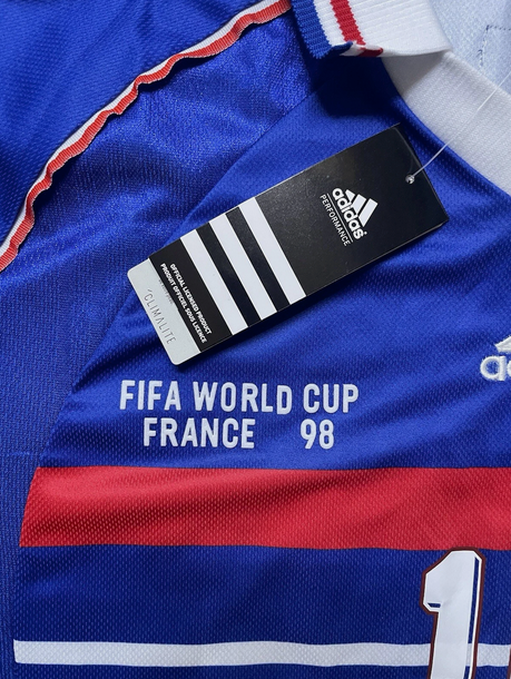 France Zidane #10 Jersey 1998 World Cup - Retro Classic