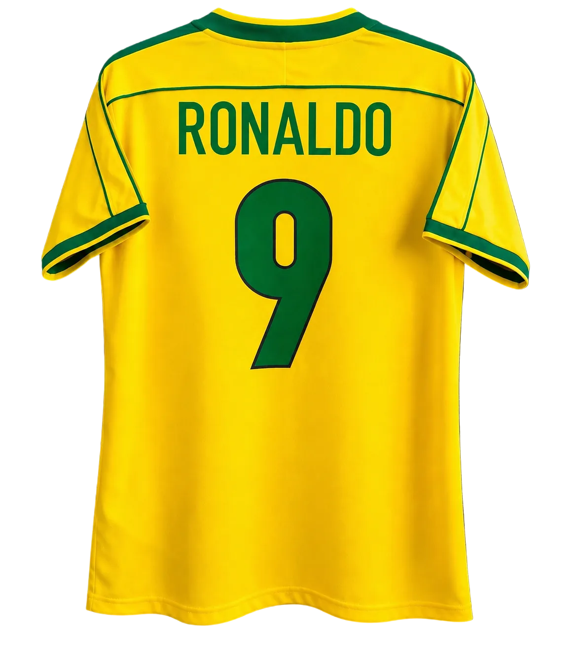 1998 Brazil Ronaldo #9 Home Jersey – Retro Soccer Shirt