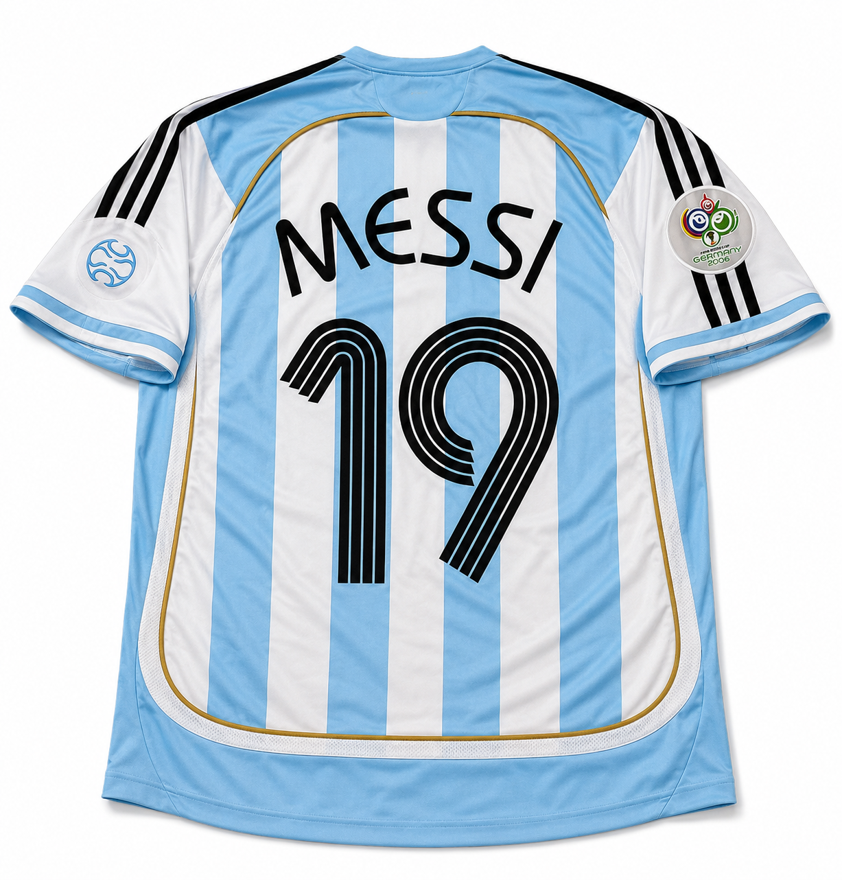2006 Argentina Messi #19 Home Jersey – Retro Soccer Shirt
