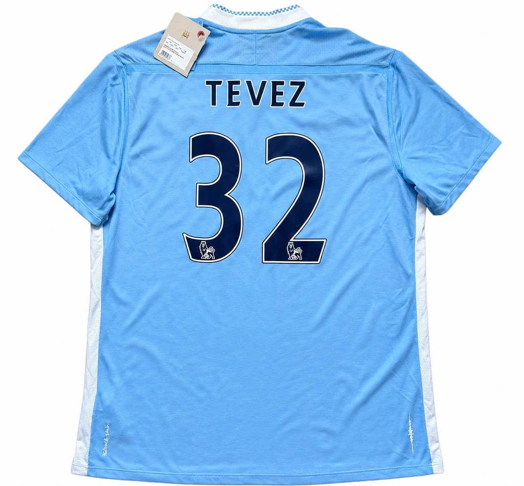 2011/2012 Manchester City Tevez #32 Home Jersey – Retro Soccer Shirt