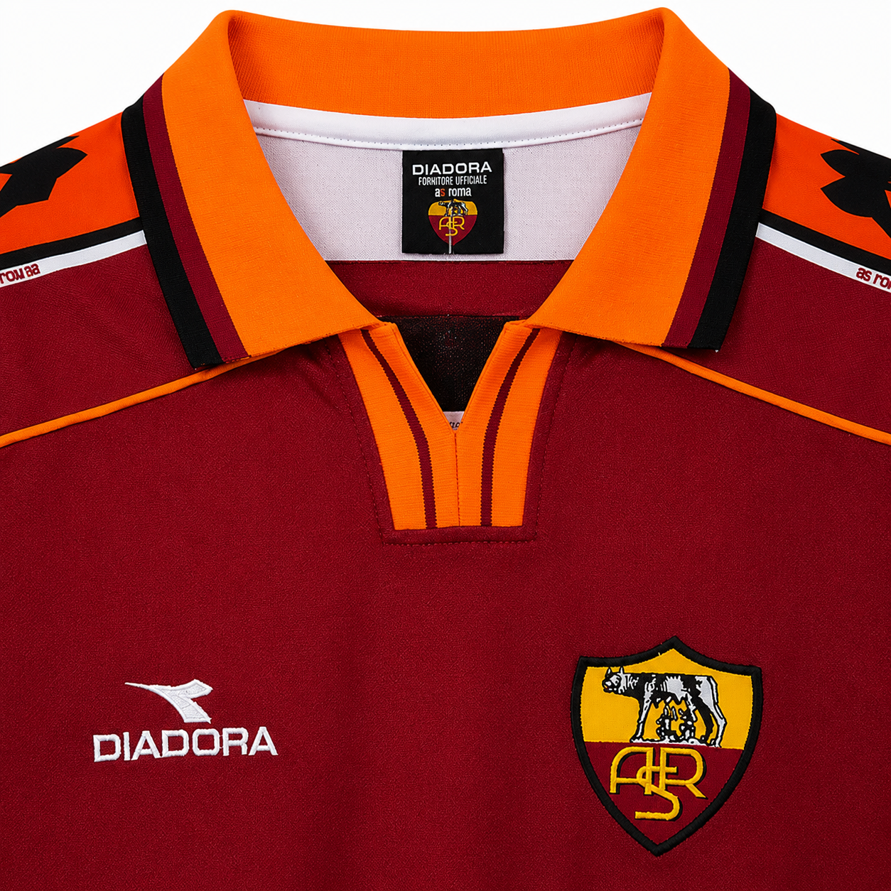 1998/1999 AS Roma Home Jersey - Retro Soccer Shirt
