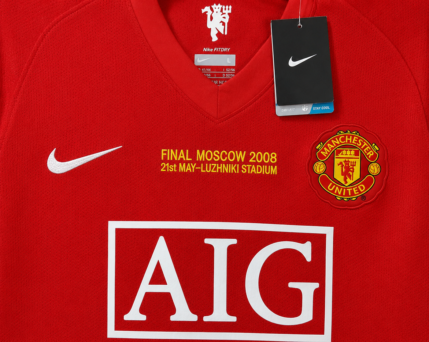 2008 Manchester United F.C. Ronaldo #7 Home Long Sleeve Jersey - Retro Soccer Shirt
