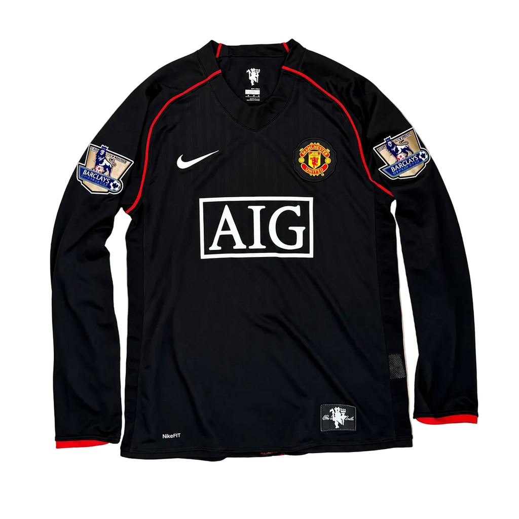 2007/2008 Manchester United F.C. Ronaldo #7 Away Long Sleeve Jersey – Retro Soccer Shirt