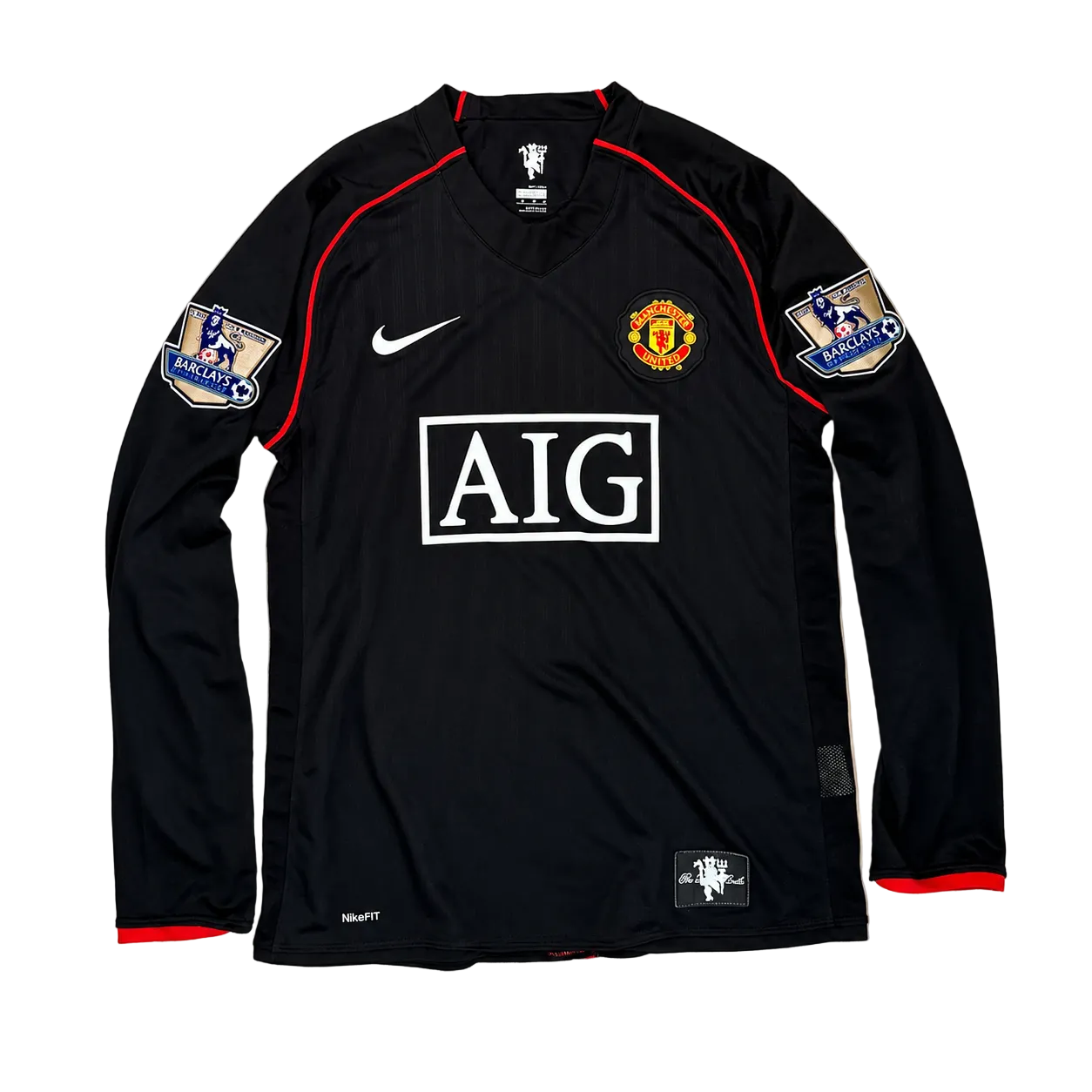 2007/2008 Manchester United F.C. Ronaldo #7 Away Long Sleeve Jersey – Retro Soccer Shirt