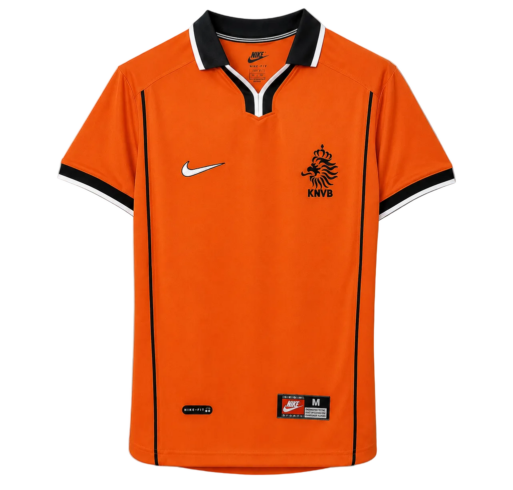 Orange sports jersey with Nike logo on a gray background